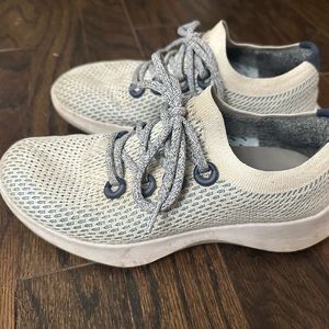 Allbirds Tree Dashers Women Size 9 Shoes White Glacier Sneakers Athletic Running